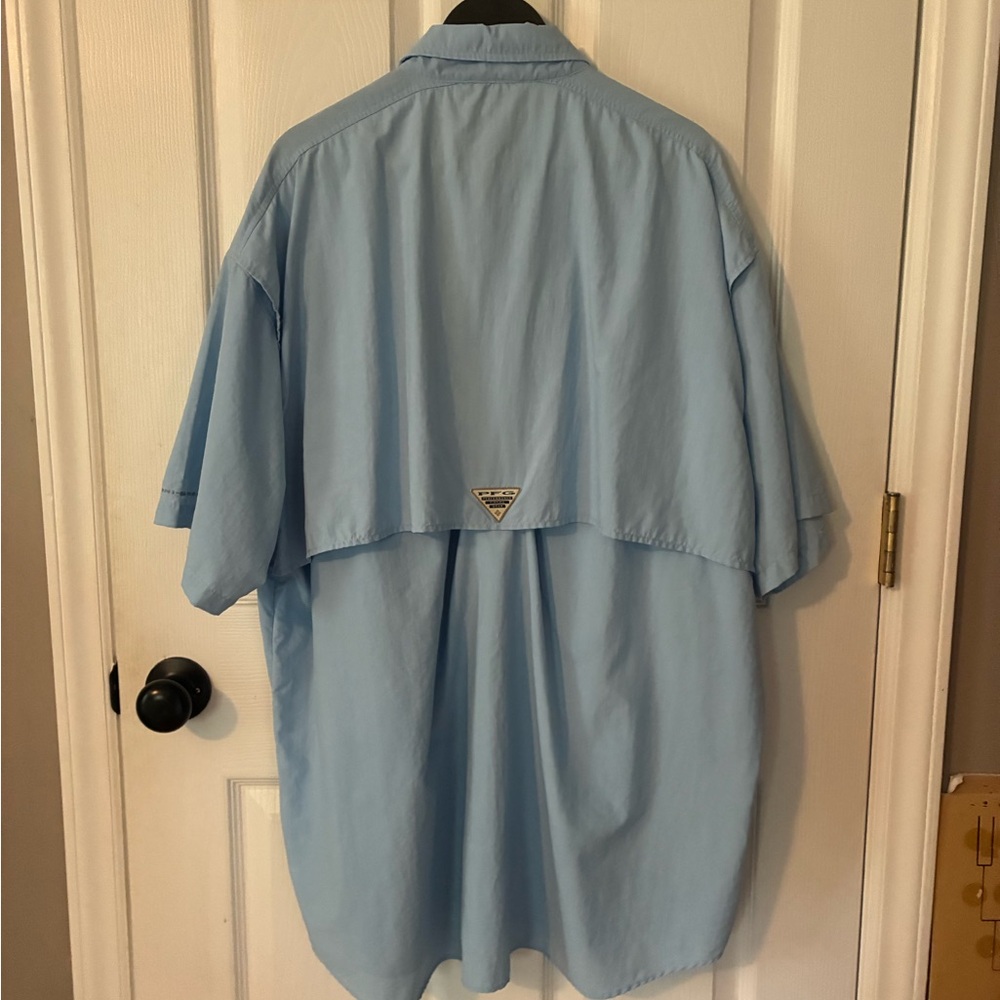Columbia Bahama Light Blue PFG Short-sleeve Shirt Sz XL - Picture 3 of 7